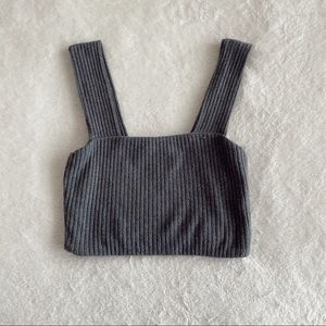 American Threads Ribbed Tank Top